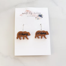 Load image into Gallery viewer, Clay - Mama Bear - Dangles
