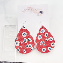 Load image into Gallery viewer, Leather - Red Floral - Classic Drops
