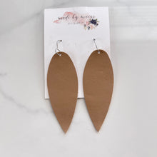 Load image into Gallery viewer, Leather - Sandy Brown - Dagger Dangles
