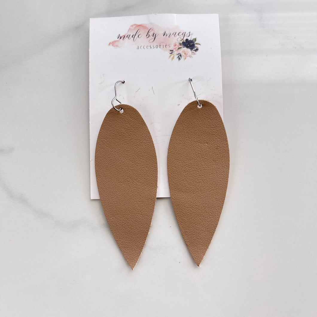 Leather - Sandy Brown - Dagger Dangles