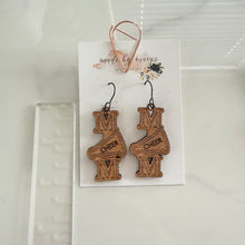 Load image into Gallery viewer, Wooden - Cheer Mom Dangles
