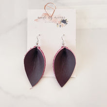 Load image into Gallery viewer, Leather - Burgundy - Pinched Drops
