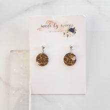 Load image into Gallery viewer, Leopard Print - Circle Dangles
