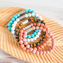 Load image into Gallery viewer, Beaded Stone Bracelet — Leave Notes at Checkout
