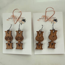 Load image into Gallery viewer, Wooden - Tennis Mom Dangles
