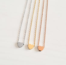 Load image into Gallery viewer, Mini Heart Necklace — Leave Notes at Checkout
