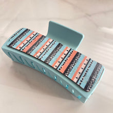 Load image into Gallery viewer, Claw Clip - 4” - Light Blue Serape
