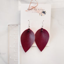 Load image into Gallery viewer, Leather - Crimson - Pinched Drops
