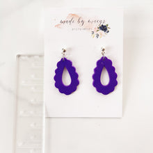 Load image into Gallery viewer, Valentine’s Collection - Purple Scalloped Dangle
