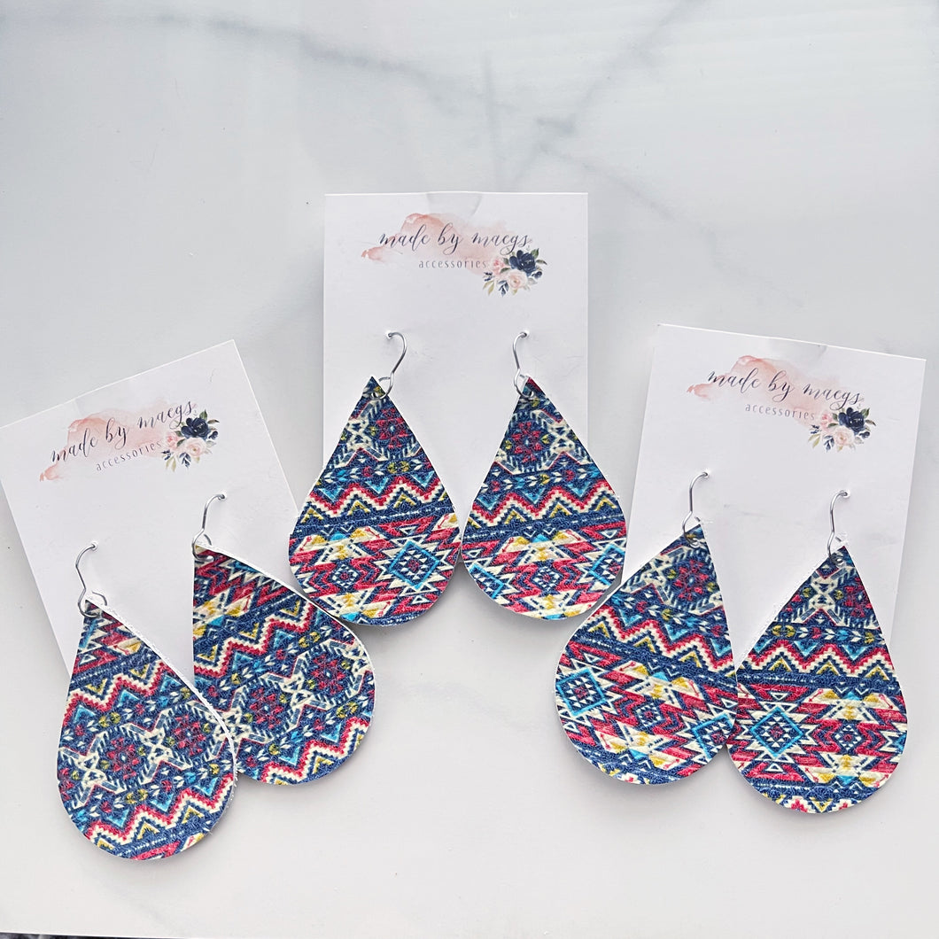 Leather - Aztec Classic Drops - Dangles
