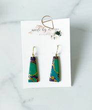 Load image into Gallery viewer, Clay - Jewel Tones - Rectangle Dangles
