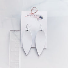 Load image into Gallery viewer, Leather - White - Skinny Pointed Dangles
