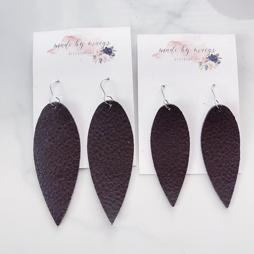 Leather - Textured Chocolate - Dagger Drops