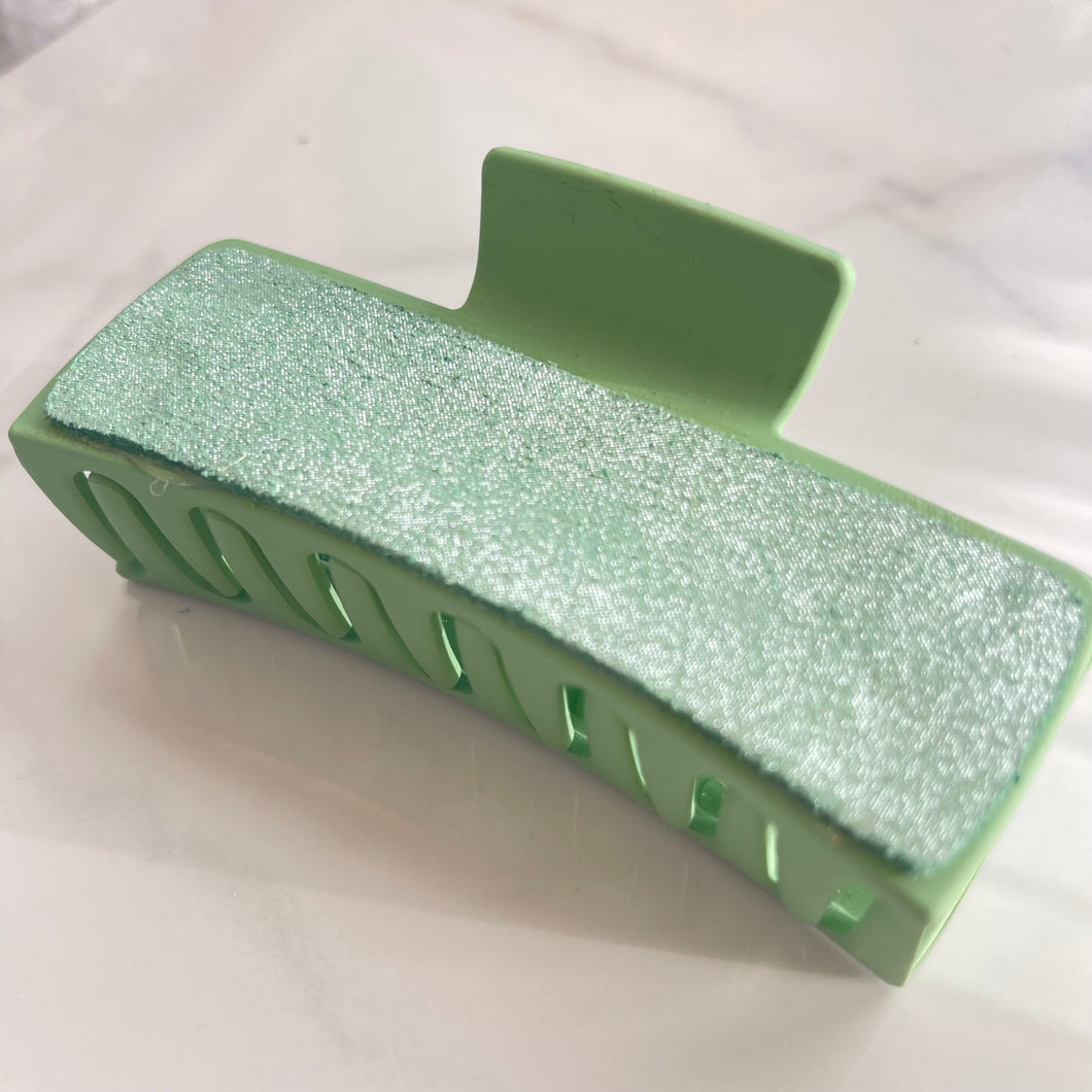 Claw Clip - 4” - Minty Shimmer