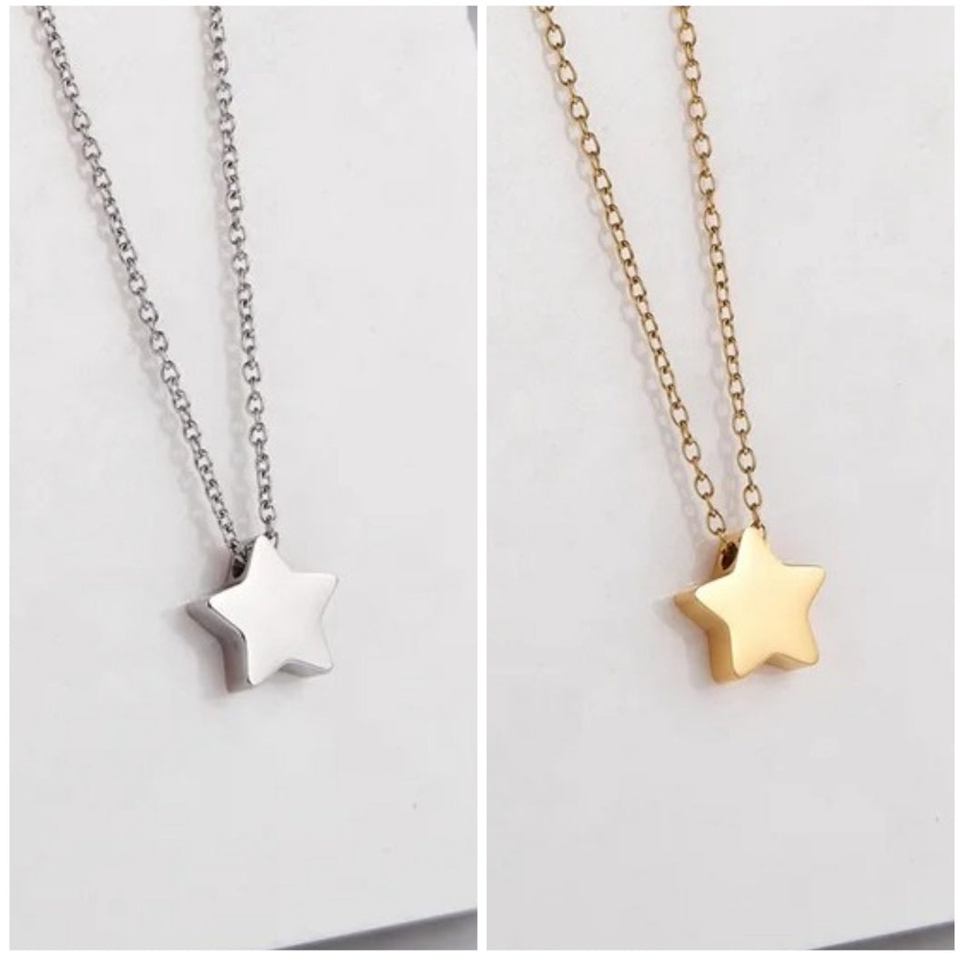 Mini Star Necklace — Leave Notes at Checkout