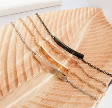 Load image into Gallery viewer, Horizontal Bar Bracelet — Leave Notes at Checkout
