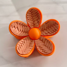 Load image into Gallery viewer, Claw Clip - Bamboo Orange Flower
