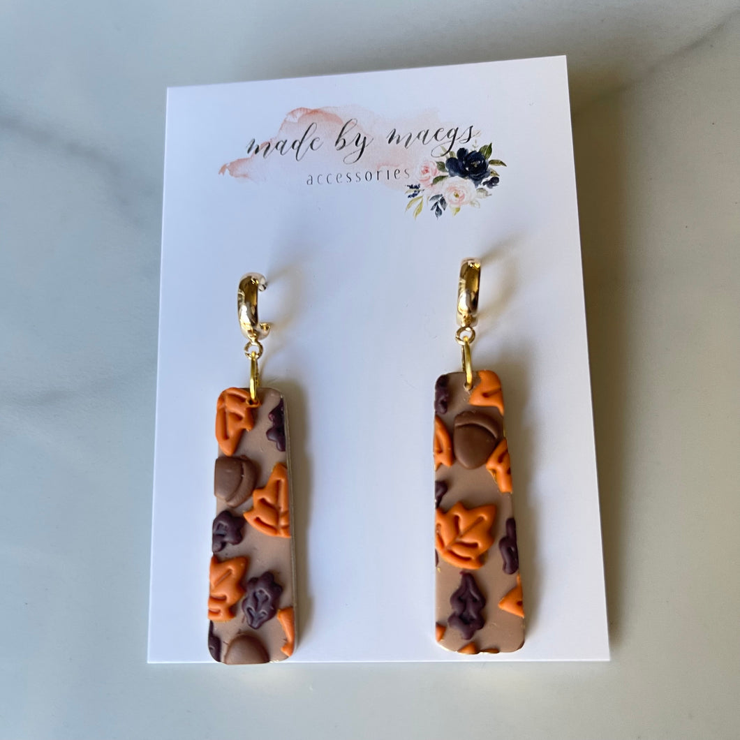 Fall Leaves Dangles (Orange Version)