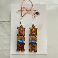 Load image into Gallery viewer, Wooden - Swim Mom Dangles
