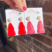 Load image into Gallery viewer, Red Christmas Tree Dangles
