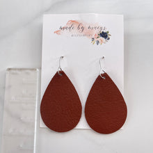 Load image into Gallery viewer, Leather - Textured Coffee Brown - Classic Drops
