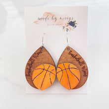 Load image into Gallery viewer, Wooden - Basketball Mom - Dangles
