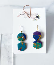 Load image into Gallery viewer, Clay - Jewel Tones - Geometric Dangles 2.0
