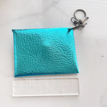 Load image into Gallery viewer, Wallet - Metallic Turquoise
