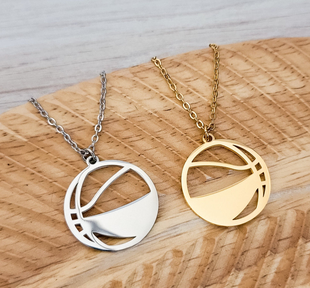 Basketball Necklace — Leave Notes at Checkout