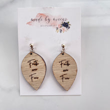 Load image into Gallery viewer, Wooden - Faith Over Fear - Dangles
