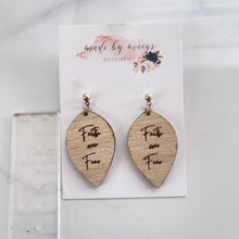 Load image into Gallery viewer, Wooden - Faith Over Fear - Dangles
