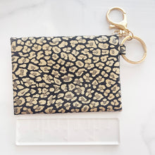 Load image into Gallery viewer, Wallet - Black and Gold Leopard
