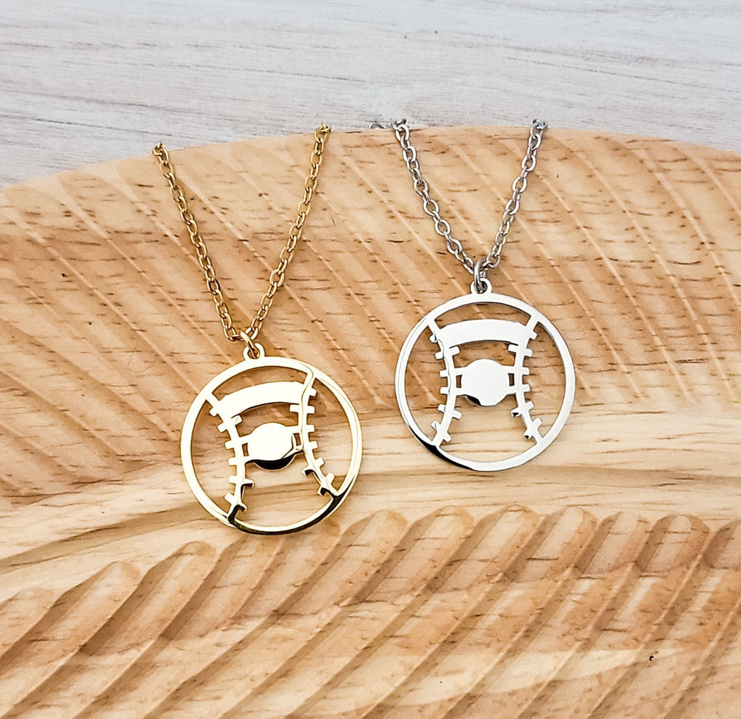 Baseball/Softball Necklace — Leave Notes at Checkout