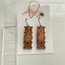 Load image into Gallery viewer, Wooden - Basketball Mom Dangles
