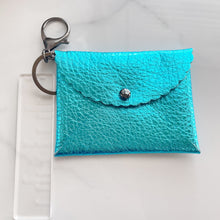 Load image into Gallery viewer, Wallet - Metallic Turquoise
