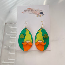 Load image into Gallery viewer, Wooden Gnome Dangles
