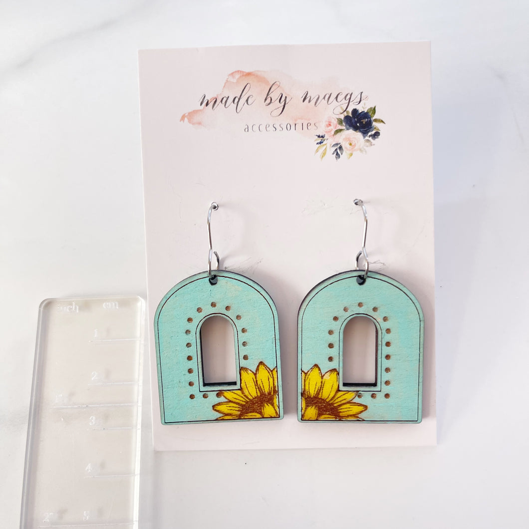 Wooden - Sunflower Arches - Dangles