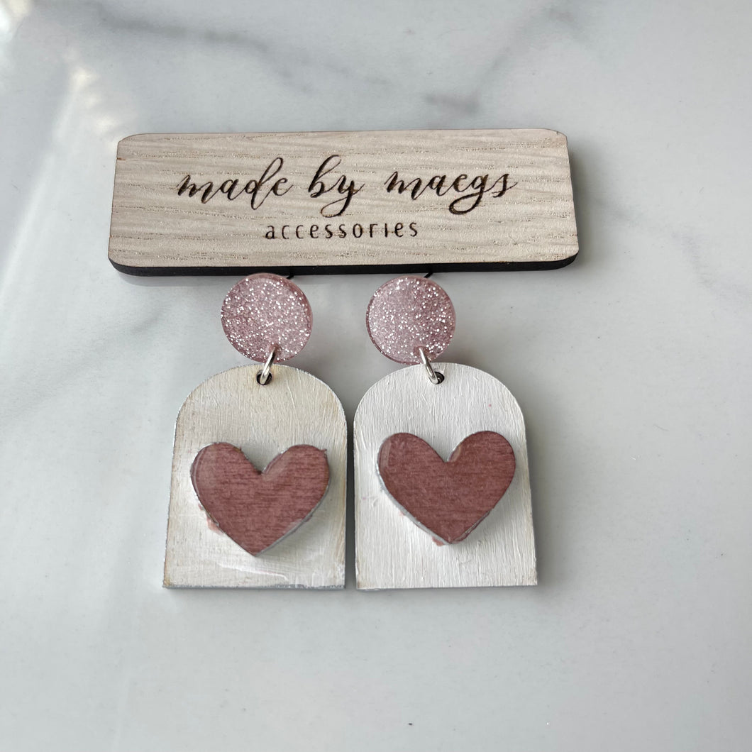 Valentine’s Collection - Wooden Heart Dangles