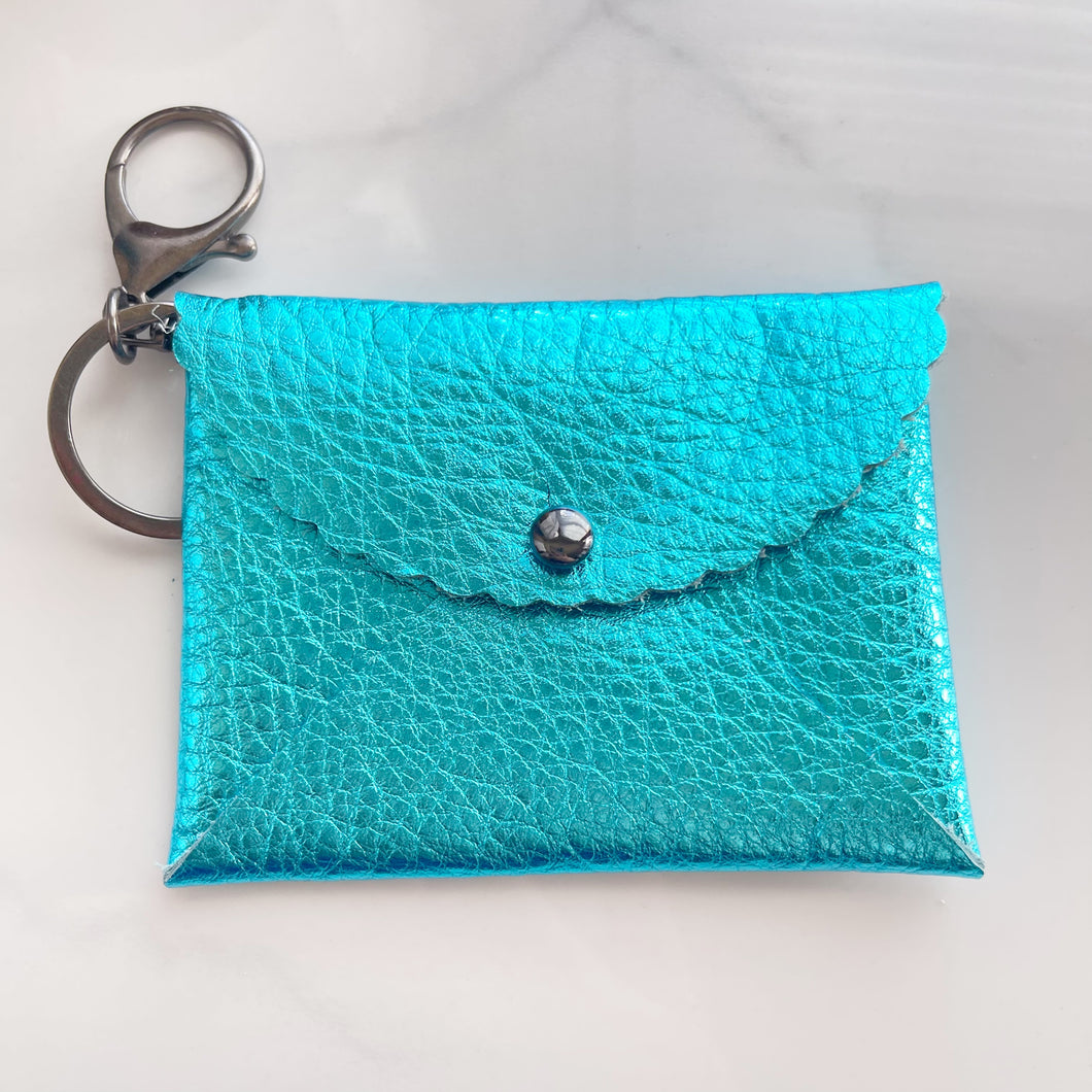 Wallet - Metallic Turquoise