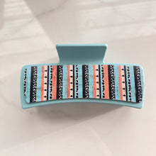 Load image into Gallery viewer, Claw Clip - 4” - Light Blue Serape
