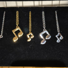 Load image into Gallery viewer, Music Notes Necklace — Leave Notes at Checkout
