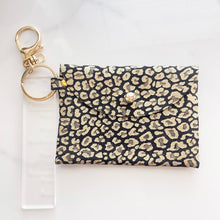 Load image into Gallery viewer, Wallet - Black and Gold Leopard
