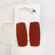 Load image into Gallery viewer, Leather - Coffee Brown - Classic Bar Dangles
