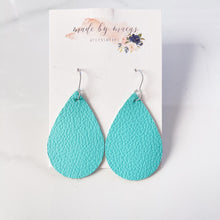 Load image into Gallery viewer, Leather - Textured Teal - Classic Drops
