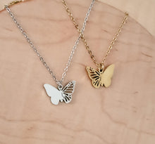 Load image into Gallery viewer, Butterfly Necklace — Leave Notes at Checkout
