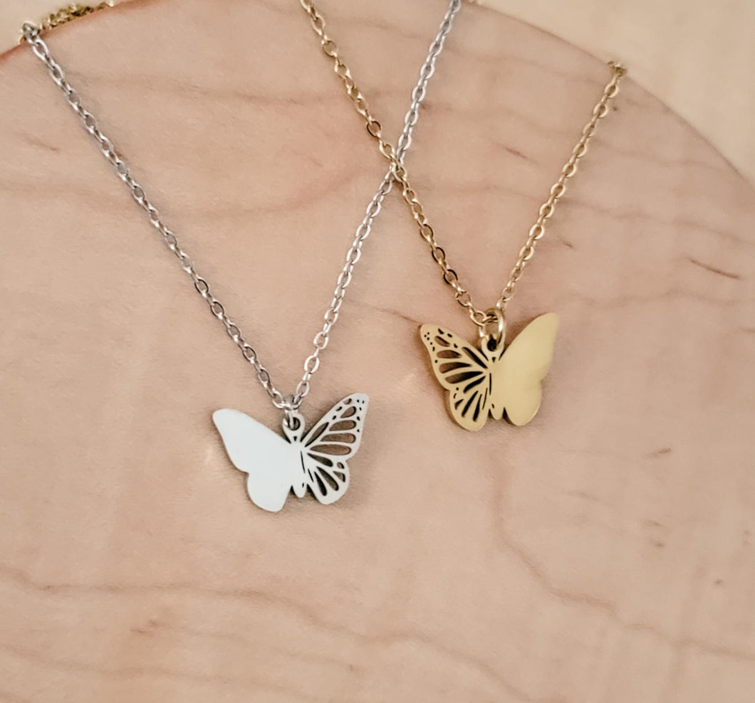 Butterfly Necklace — Leave Notes at Checkout