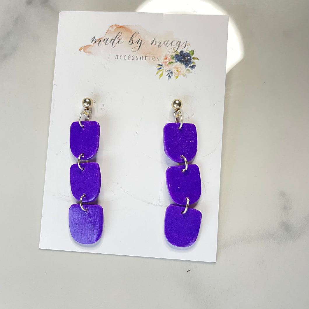 Valentine’s Collection - Purple Triple Dangle