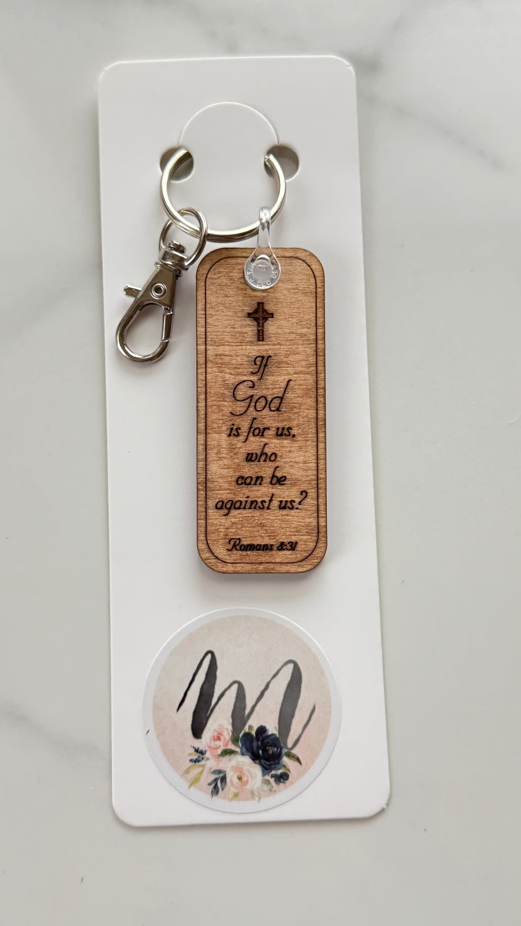 Keychain - Wooden - God Is For Us
