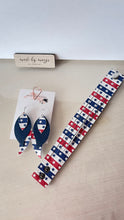 Load image into Gallery viewer, Stars and Stripes Earring + Bracelet Set
