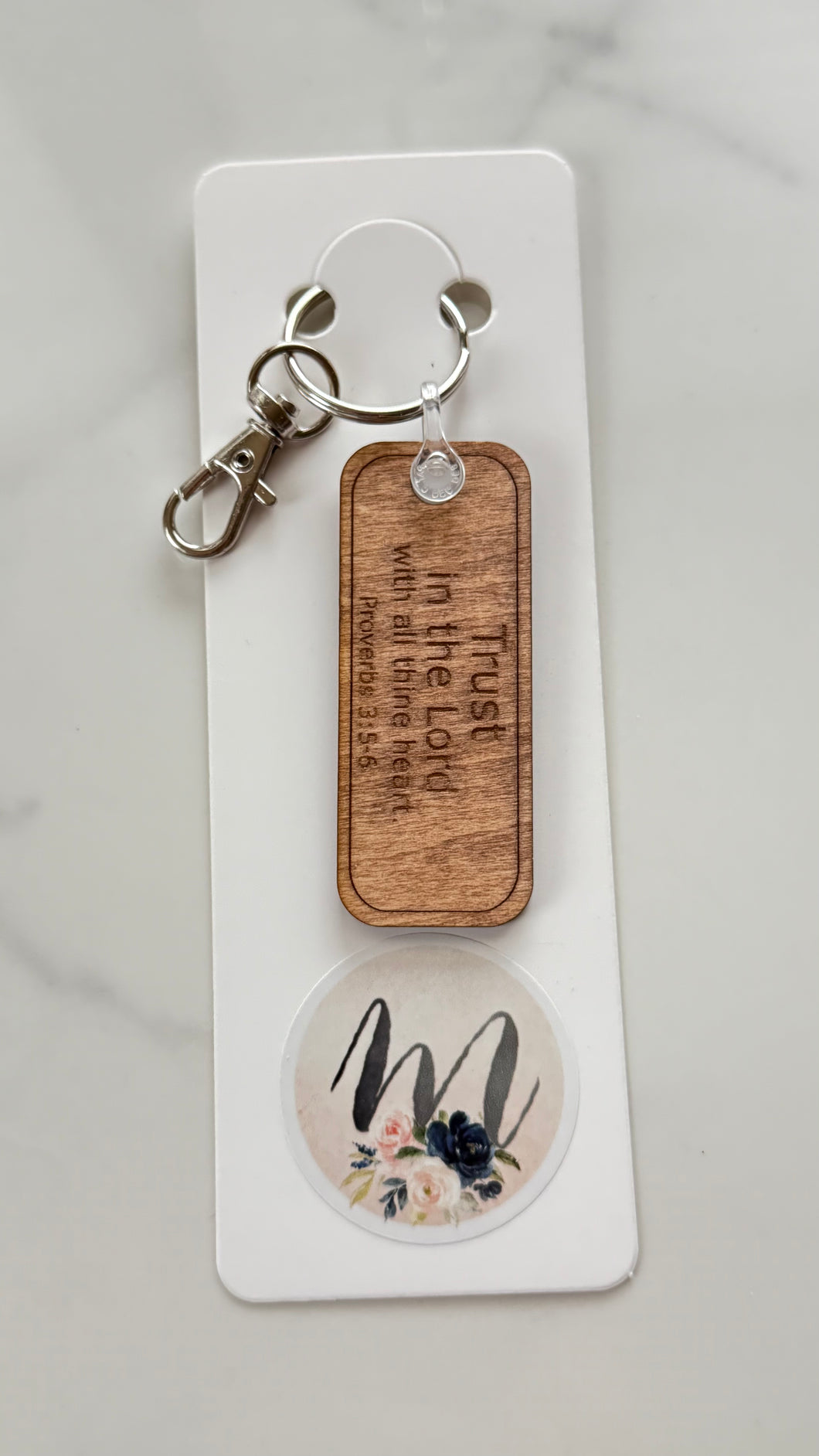 Keychain - Wooden - Trust in the Lord